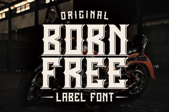 Born Free: The Fierce, Retro Display Font for Bold Designs