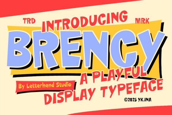 Brency: The Bold Display Font for Playful Projects