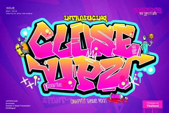 Close Upz: The Bold Graffiti Font for Modern Creators