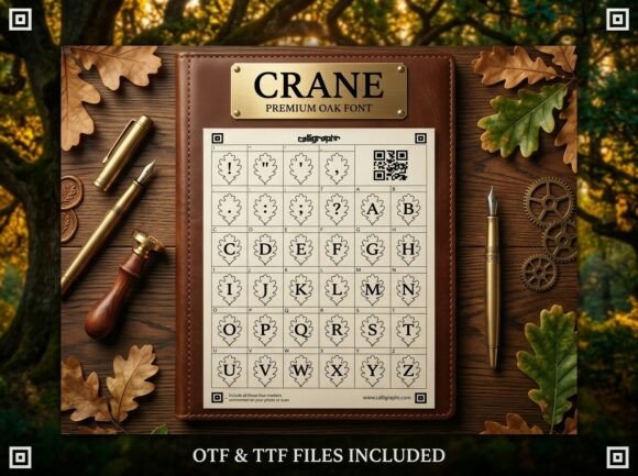 Crane: An Oak Leaf Display Serif Font for Rustic Elegance