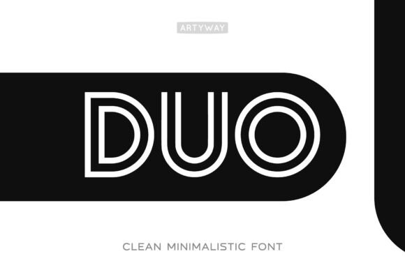 Duo: The Geometric Display Font for Modern Branding