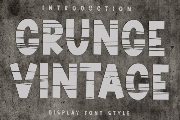 Grunge Vintage: The Typeface That Tells a Story