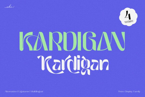 Kardigan: A Display Font with Vintage Soul and Modern Versatility