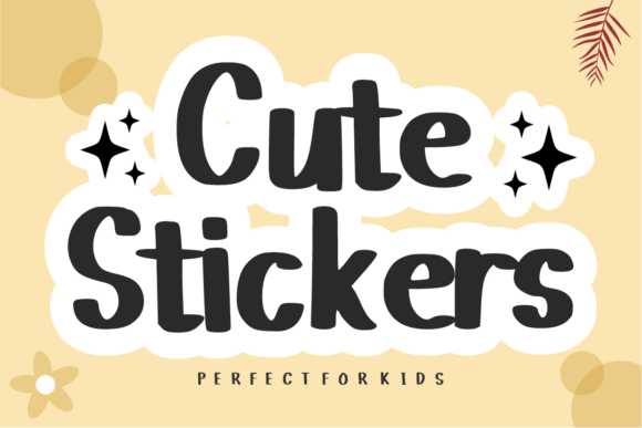 Make Your Designs Stick with Cute Stickers: The Ultimate Die-Cut Display Font