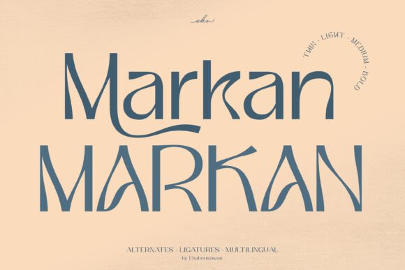 Markan: A Display Typeface with Artistic Flair