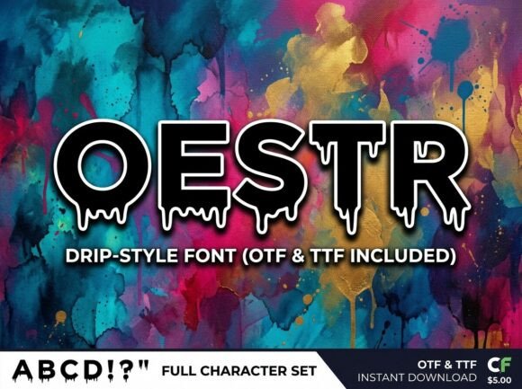 Oestr: The Decorative Display Font for Bold Branding