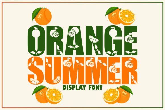 Orange Summer: A Fresh Take on Display Typography