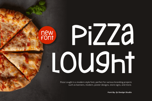 Pizza Lought: A Modern Display Font with a Playful Soul