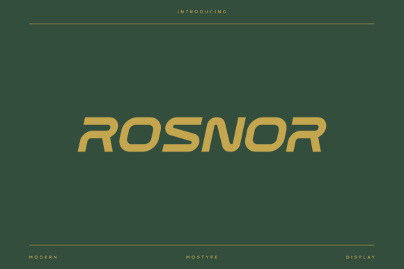 Rosnor: The Modern Typeface for Sports and Beyond