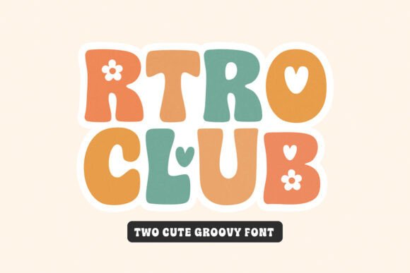 Rtro Club: A Groovy Display Font for Modern Creatives