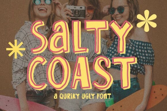 Salty Coast: The Display Font with Unapologetic Character