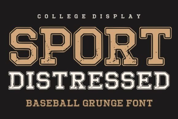 Sport Distressed: A Typeface with Authentic Vintage Athletic Soul