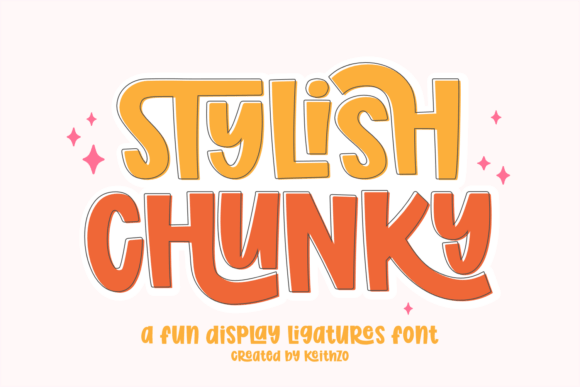 Stylish Chunky: The Bold Display Font for Modern Designers