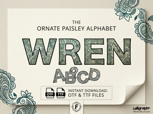 Wren: A Typeface Woven with Artistic Detail